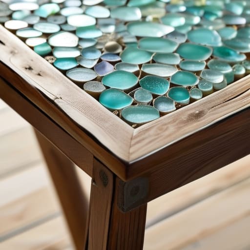The Coastal Charm of Sea Glass Accents.