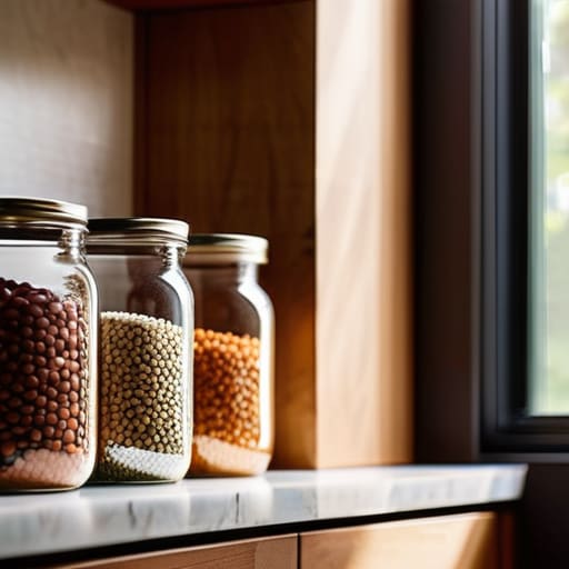 Upcycle Your Glassware for pantry storage.