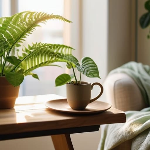 Cultivating a micro-sanctuary with indoor plants.