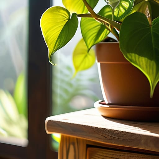 Pothos: The Graceful Climber trailing down.