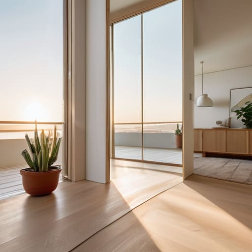 Using Mirrors for Spatial Illusion and Natural Light
