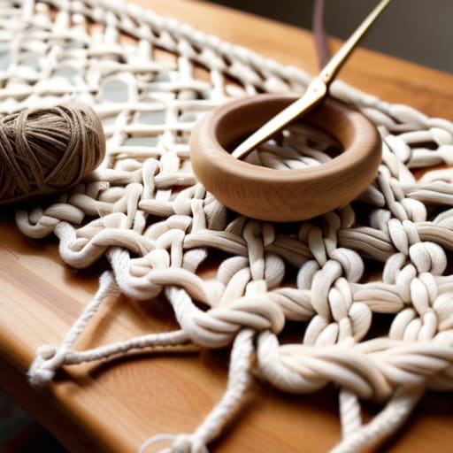 First wall hanging macrame for beginners.