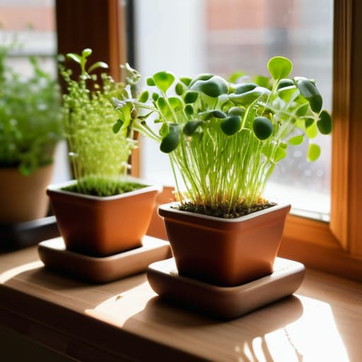 Urban Gardening & Microgreen Kits for apartments.