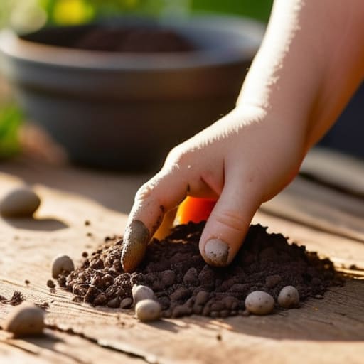 Making seed bombs for tiny gardeners.